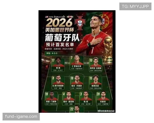2026世界杯葡萄牙阵容预测：C罗领衔黄金一代冲击冠军